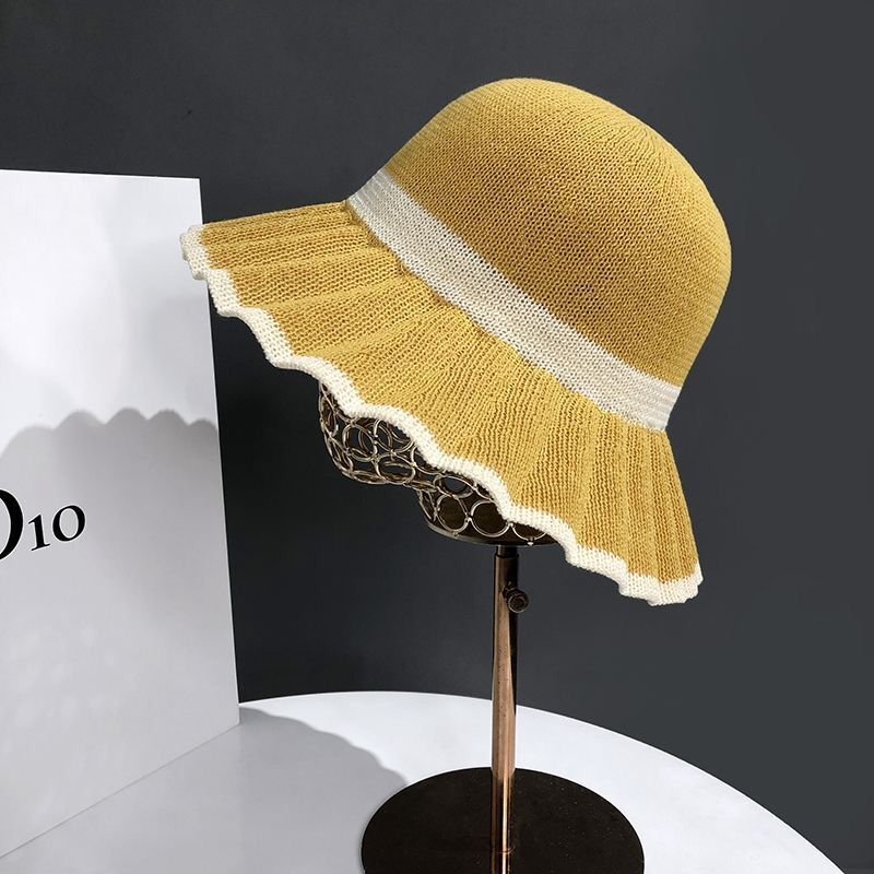 Pleated brim fisherman hat